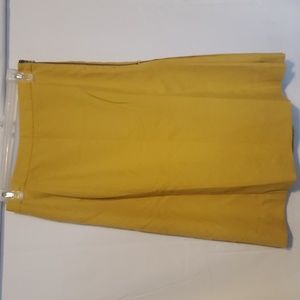 Classiques Entier Mustard Yellow Skirt Size 4